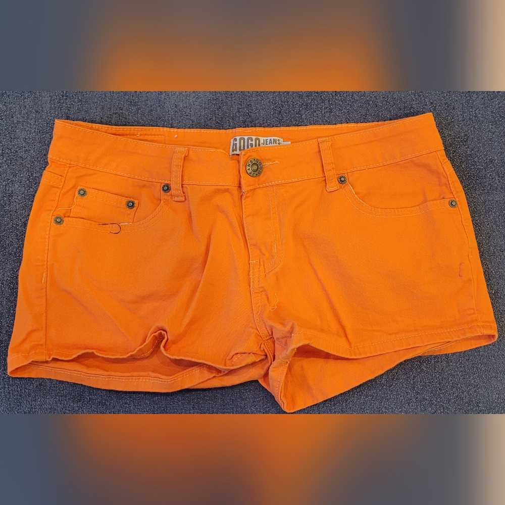GOGO Vibrant Orange Women's Jean Shorts